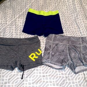 Bundle 3 pairs spandex athletic shorts